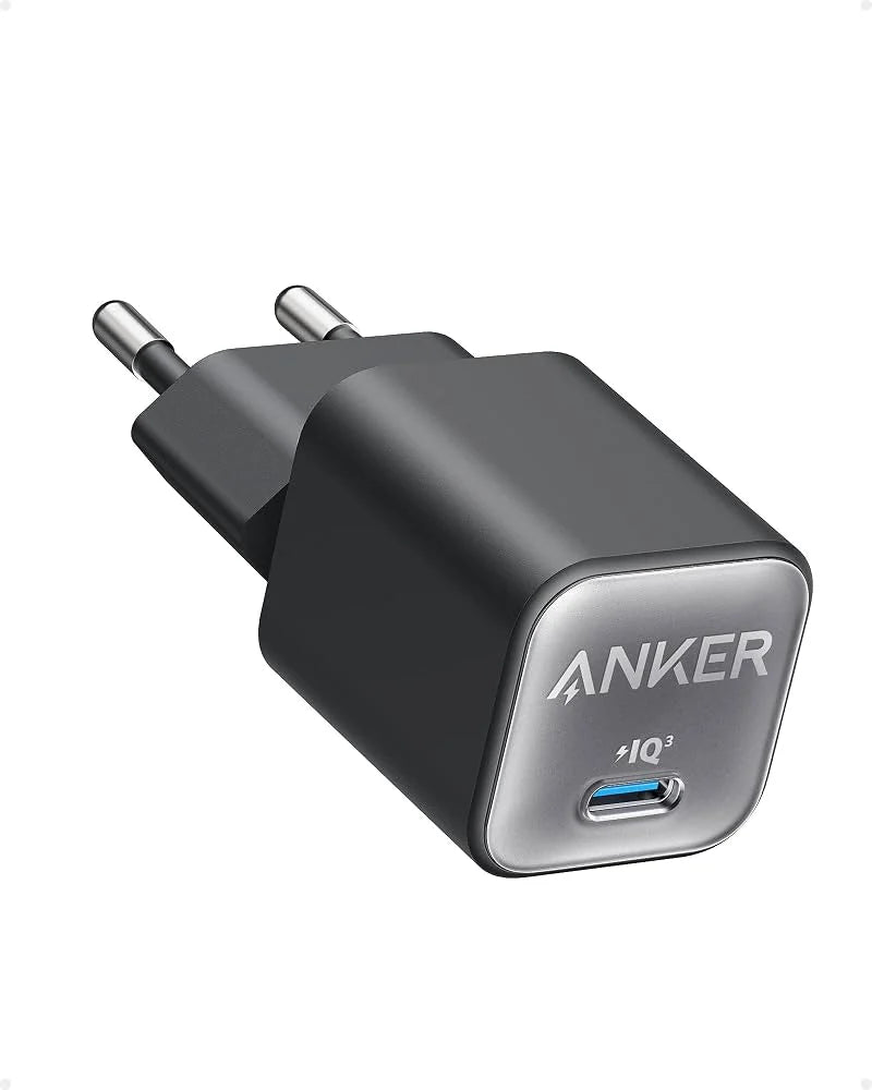 Anker GaN USB C oplader van 30W, 511-oplader (Nano 3), PIQ 3.0 PPS-snellader, Anker Nano 3 - Phantom Black
