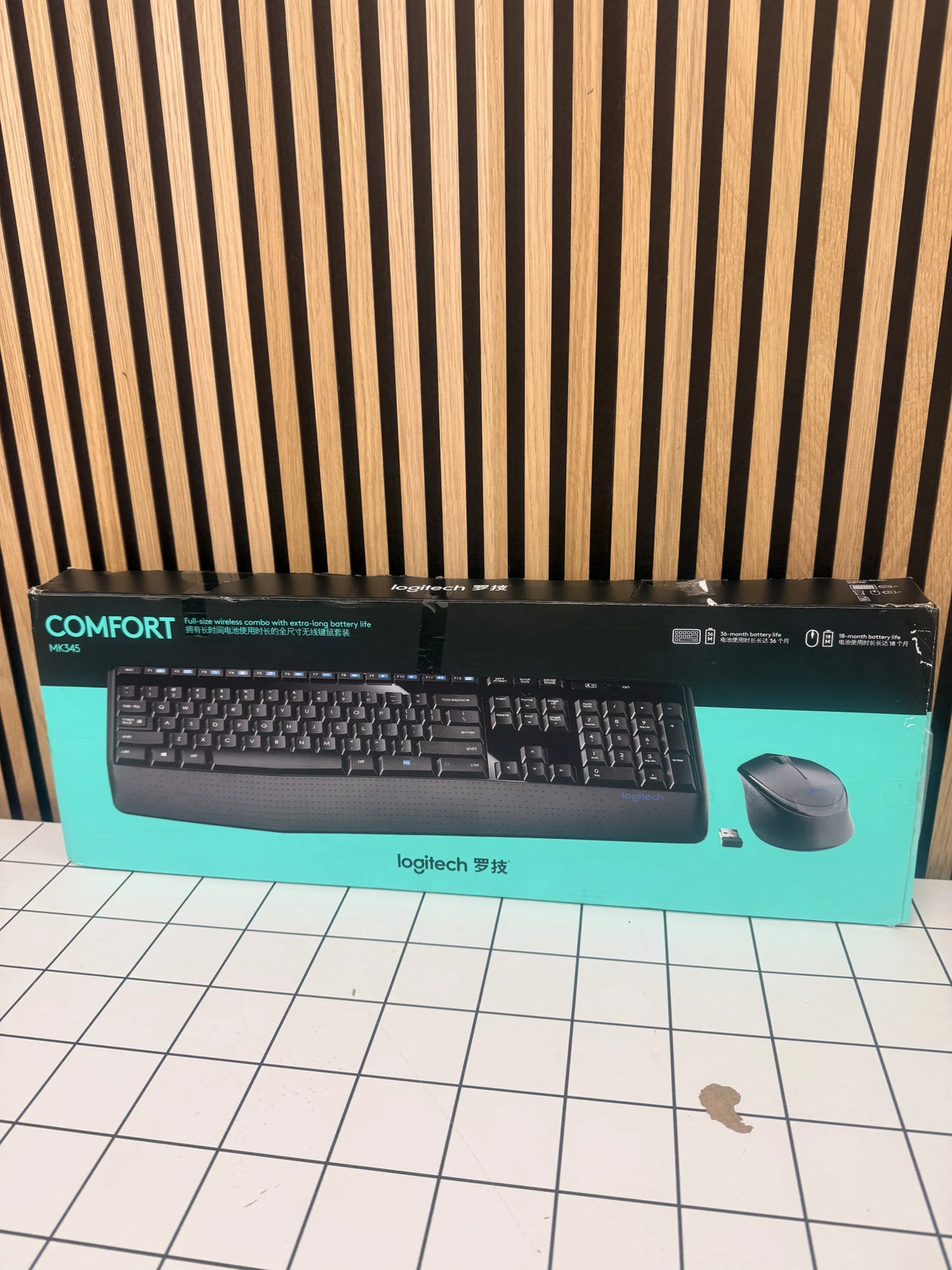 Logitech MK345 Comfort - Qwerty Draadloos Toetsenbord