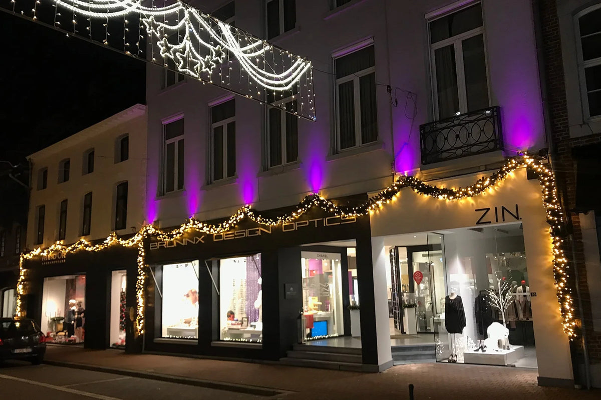 Swag guirlande met verlichting · Ø 45 cm · Klassiek warm wit · Koppelbaar · 200 lampjes · IP67