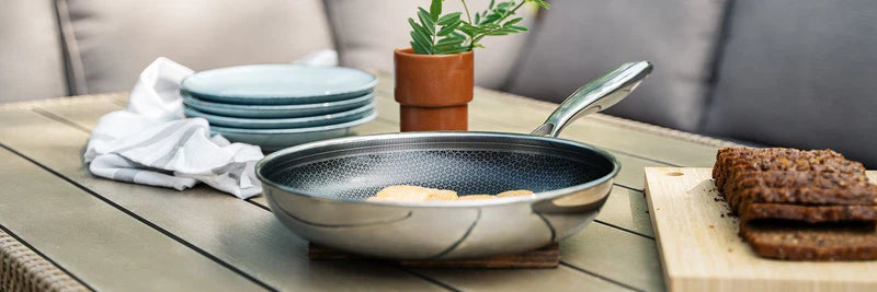 Onyx Hybride Antiaanbak Koekenpan 26cm Vast Handvat - Nieuw