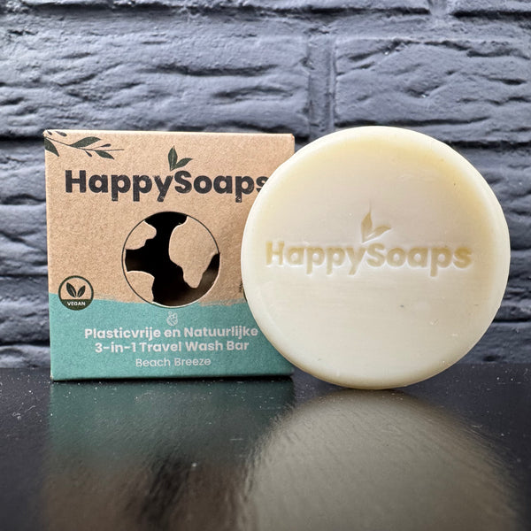 Happysoaps 3-in-1 Zeep Reisformaat 40g - Nieuw