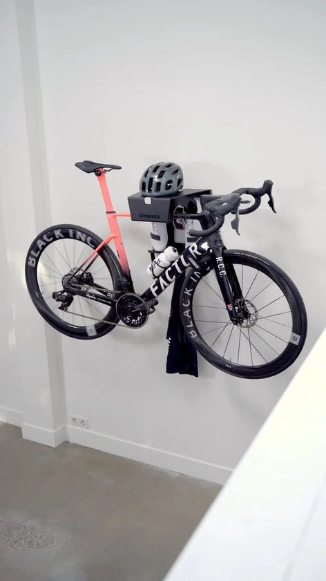Stasdock® Happy Black - Fiets ophangsysteem - Muurbeugel fiets - Fietsbeugel - fiets ophangbeugel