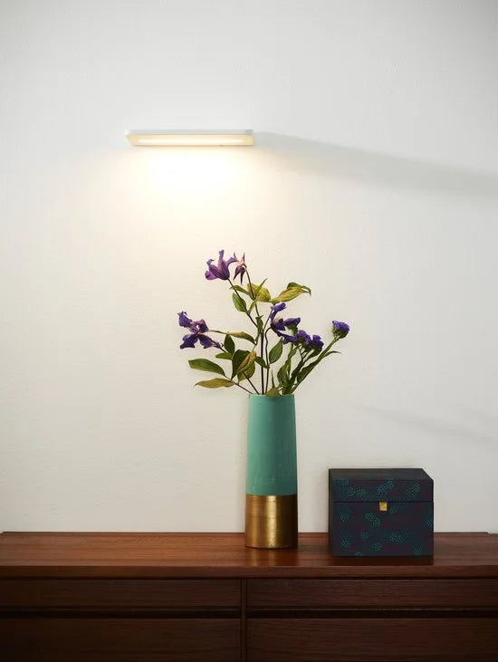 Lucide BORO - Wandlamp - LED - 1x8W 2700K - Wit Let op: deze lamp heeft geen snoer met schakelaar.