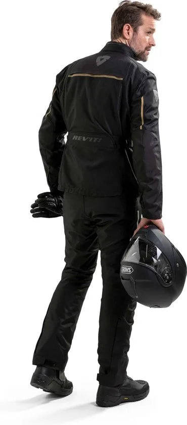 REV'IT! Voltiac 2 Textiele Motorjas Heren - Zwart Geel - Maat M