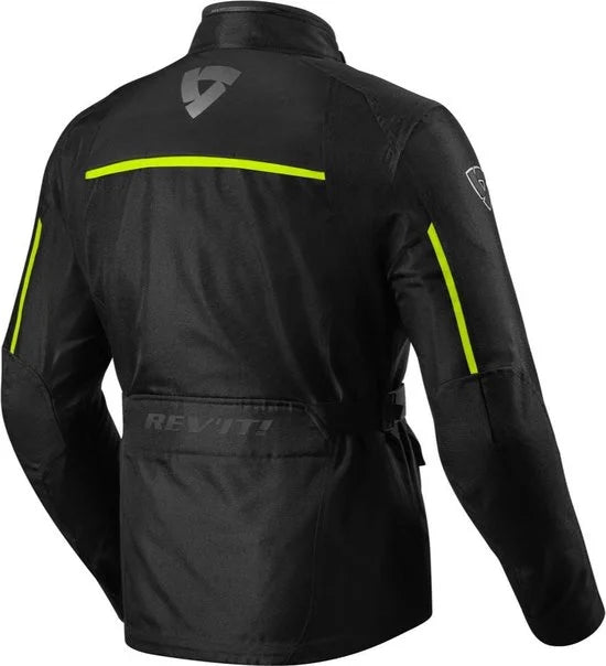 REV'IT! Voltiac 2 Textiele Motorjas Heren - Zwart Geel - Maat M