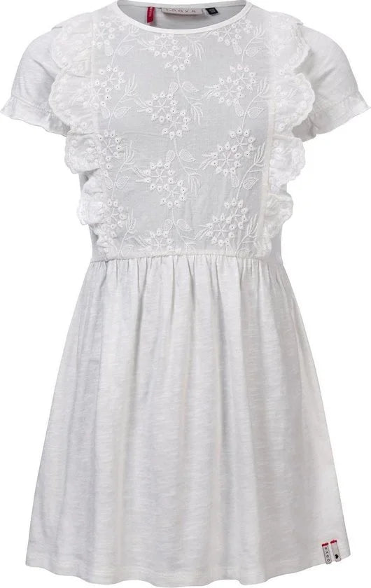 Looxs Revolution 2112-7882-005 Meisjes Jurk - Maat 116 - Ecru