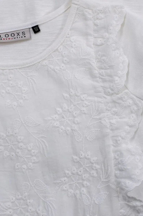 Looxs Revolution 2112-7882-005 Meisjes Jurk - Maat 116 - Ecru