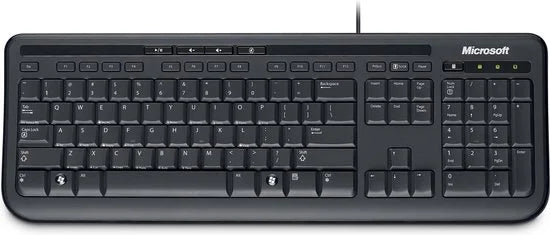 Microsoft 600 toetsenbord - QWERTY US -  Zwart