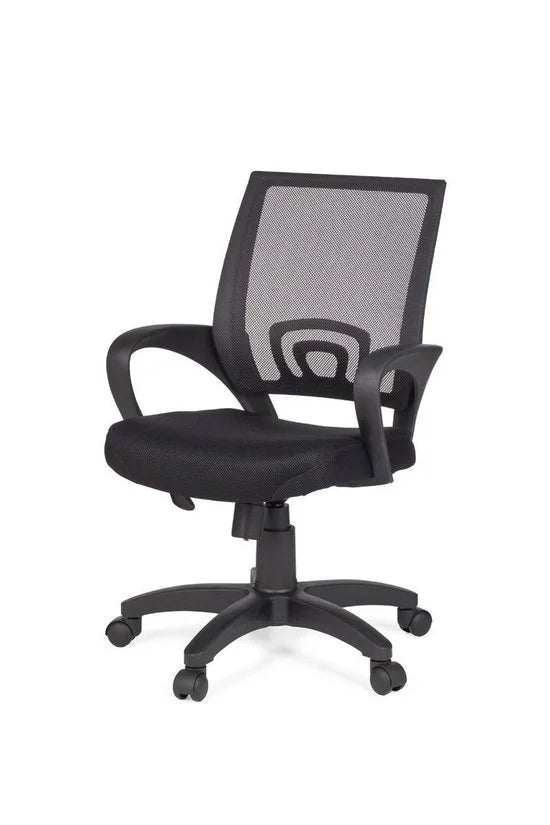Amstyle bureaustoel Rivoli zwarte bureaustoel met armleuningen, SPM1.075