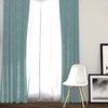 Larson - Luxe geweven blackout gordijn - met haken - 1.5 meter - Mint-turquoise