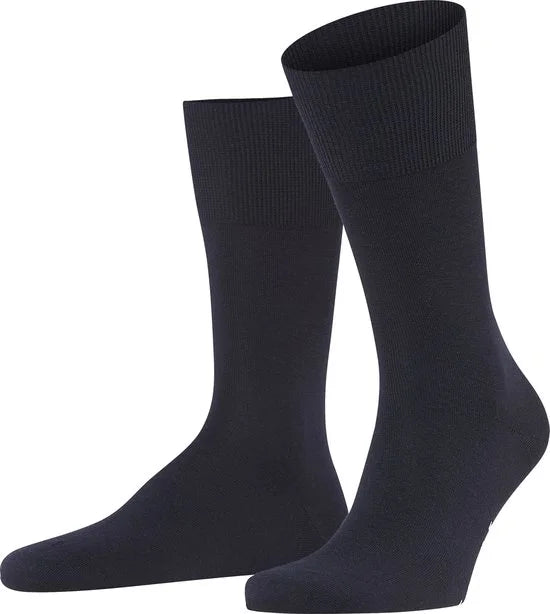 FALKE Airport warme ademende Merino Wol Katoen Heren Sokken blauw - Maat 41-42