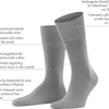 FALKE Airport warme ademende Merino Wol Katoen Heren Sokken blauw - Maat 41-42