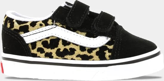 Vans Old Skool Flocked Leopard Black/true white 22