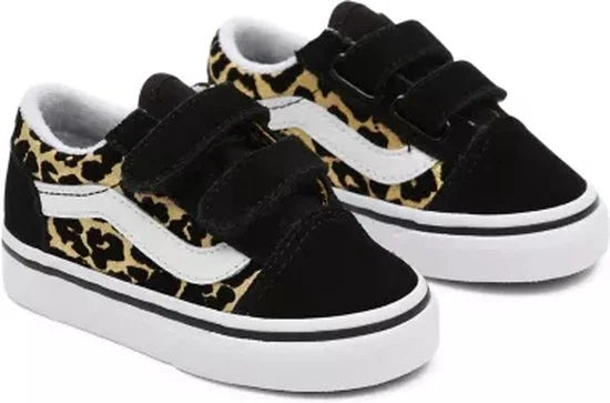 Vans Old Skool Flocked Leopard Black/true white 22