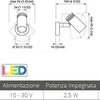 Quick 12/24V LED Leeslamp JACOB met Schakelaar