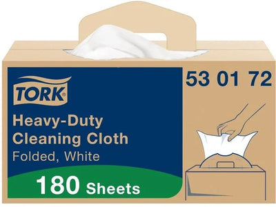 Reinigingsdoek Tork Heavy-Duty W7 Handybox 180 doeken wit 530172