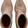 Tango | Ella square 9-e taupe suede western ankle boot - natural heel/sole | Maat: 38