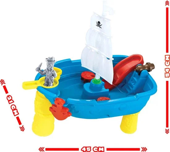 Eddy Toys Zand- En Watertafel Piraten Junior 54 X 45 X 31 Cm