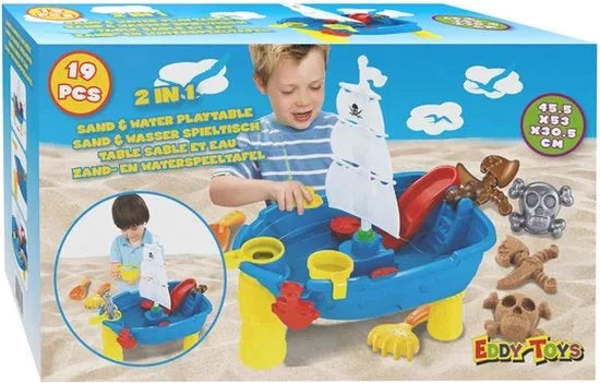 Eddy Toys Zand- En Watertafel Piraten Junior 54 X 45 X 31 Cm