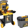 Eddy Toys speelset constructie - 3-in-1: trolley, kar en werkbank - vele accessoires