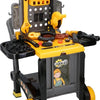Eddy Toys speelset constructie - 3-in-1: trolley, kar en werkbank - vele accessoires