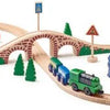 Woody Toys houten treinset met electrische locomotief