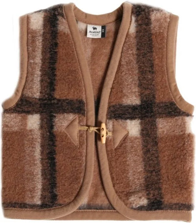 Alwero Bodywarmer Alpen junior KRATA bruin 104-110