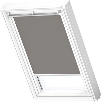 VELUX Origineel Verduisterend Rolgordijn (DKL) Wit Kozijn, PK04, Grey