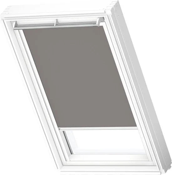 VELUX Origineel Verduisterend Rolgordijn (DKL) Wit Kozijn, PK04, Grey