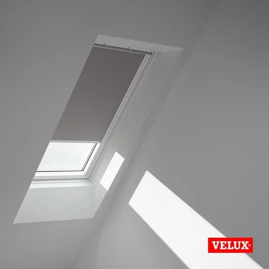 VELUX Origineel Verduisterend Rolgordijn (DKL) Wit Kozijn, PK04, Grey