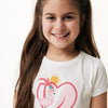 Mexx T-shirt Short Sleeve With Artwork Meisjes - Off White - Maat 146-152