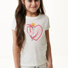 Mexx T-shirt Short Sleeve With Artwork Meisjes - Off White - Maat 146-152
