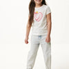Mexx T-shirt Short Sleeve With Artwork Meisjes - Off White - Maat 146-152