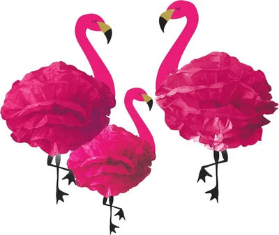 Amscan Flamingo Hangdecoratie 49,5 Cm 3 Stuks