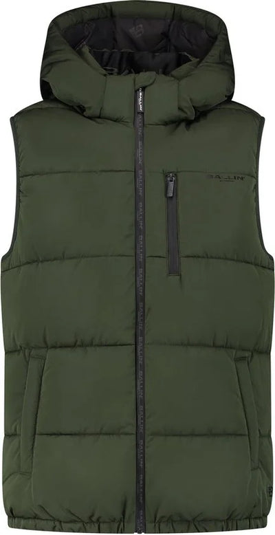 Ballin Amsterdam - Heren Regular Fit Bodywarmer - Groen - Maat XS