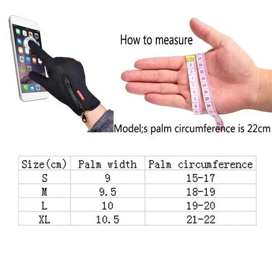 Touchscreen Handschoenen Unisex - Maat L - Waterdicht