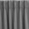 LIFA LIVING Gordijn - Zilvergrijs - Verduisterend & Geluidswerend - Black-Out Gordijnen - Verduisteringsgordijnen met Haken - 100% Polyester - 150 x