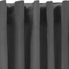 LIFA LIVING Gordijn - Zilvergrijs - Verduisterend & Geluidswerend - Black-Out Gordijnen - Verduisteringsgordijnen met Haken - 100% Polyester - 150 x