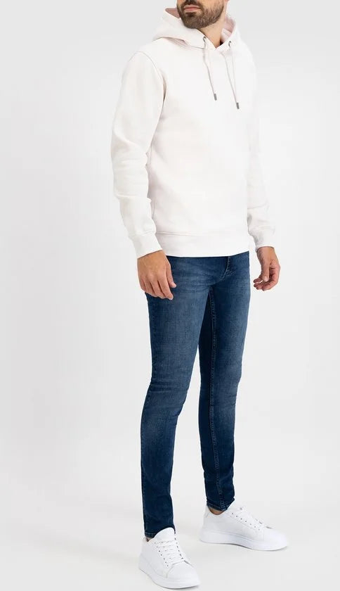 Purewhite - Heren Regular fit Sweaters Hoodie LS - Baby Pink - Maat M