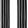 Larson - Luxe effen blackout gordijn - met haken - 1.5m x 2.5m - Donkergrijs