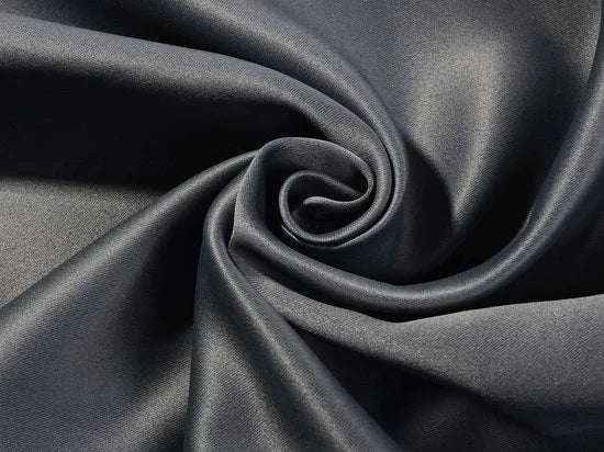 Larson - Luxe effen blackout gordijn - met haken - 1.5m x 2.5m - Donkergrijs