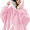 Super Comfy Fleece Hoodie – Trui en Deken in één – Unisex – Roze