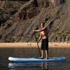 Sup Placa SUP MOAI 10'6", albastra, 320x81x15cm, set complet cu torba, vasla, leash, pompa, fin, kit de reparare