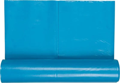 Afvalzakken - Extra Dik - Puinzak - Blauw 120L - Breedte: 70 cm Lengte: 110 cm - Rol 10 st.