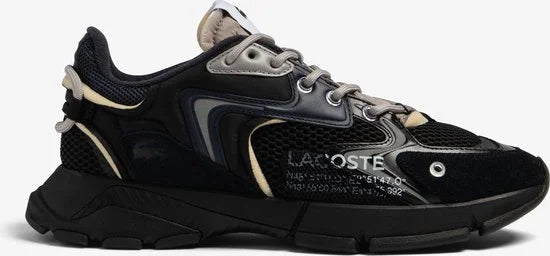 Lacoste L003 Neo Heren Sneakers - Zwart/Donkerblauw - Maat 42,5