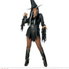 Widmann - Heks & Spider Lady & Voodoo & Duistere Religie Kostuum - Dark Spicy Witch Kostuum Vrouw - Zwart - XL - Halloween - Verkleedkleding