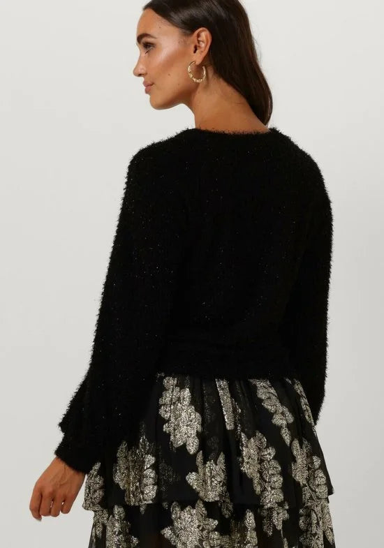 Studio Amaya Abba Truien & vesten Dames - Sweater - Hoodie - Vest- Zwart - Maat S