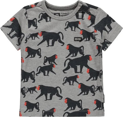 Tumble 'n dry Jongens Shirt Tomy - Grey Melange - Maat 74