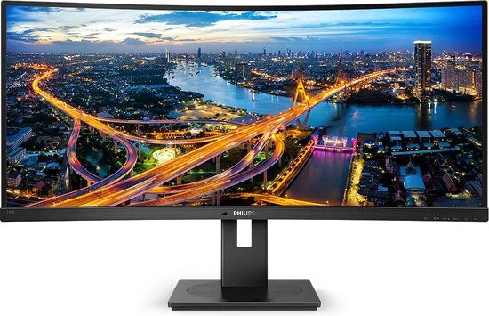 Philips 346B1C - QHD Ultrawide Monitor - USB-C 65W - KVM-Switch - RJ45 - Powersensor - Lichtsensor - 34 Inch - 100hz