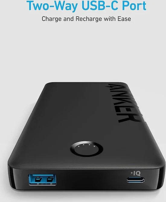 Anker USB-C Power Bank, 323 Portable Charger (PowerCore PIQ), High-Capacity 10,000mAh Battery Pack for iPhone 14/14 Pro / 14 Pro Max/Samsung/Pixel/LG